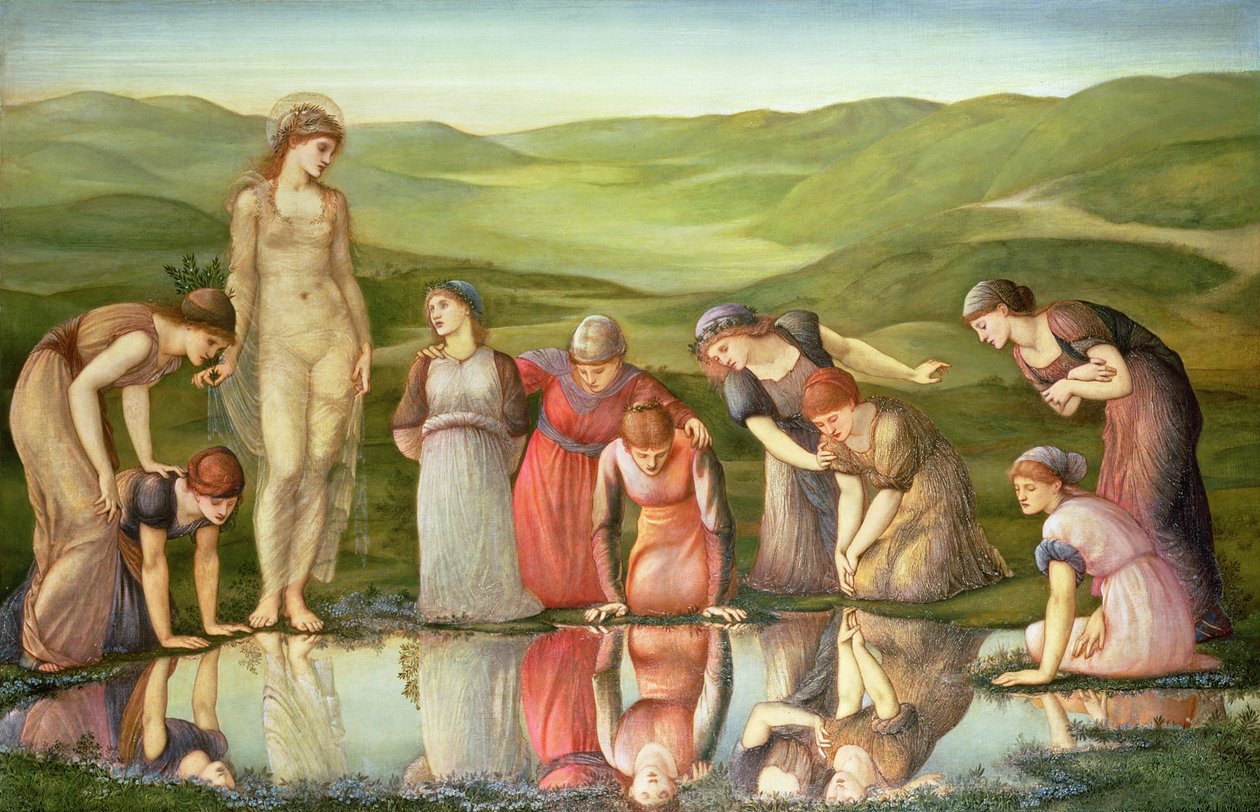 De spiegel van Venus door Edward Burne Jones