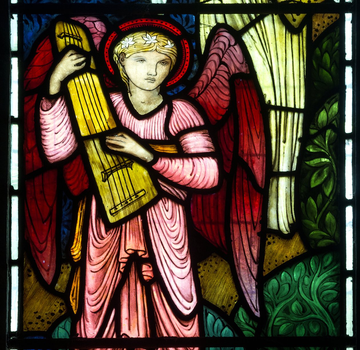 Muzikale Engel van het Paradijs door Edward Burne-Jones
