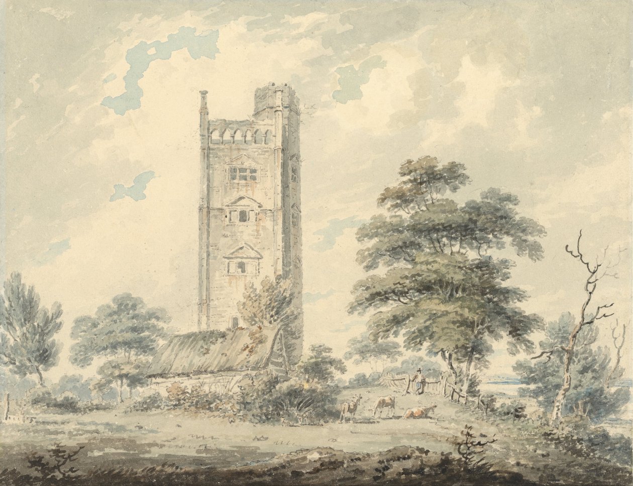 Freston Tower, Suffolk door Edward Dayes