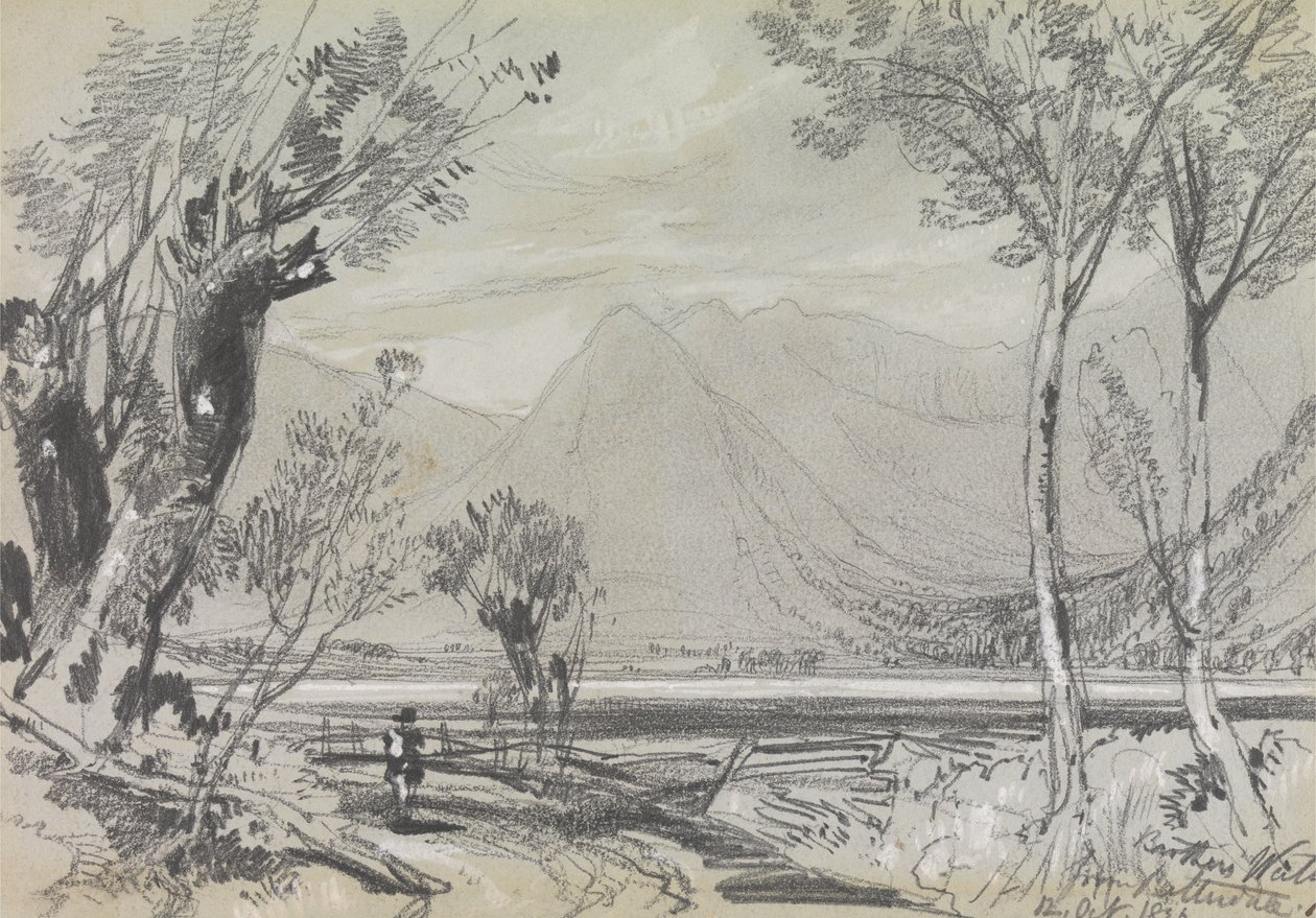 Brothers Water vanaf Patterdale door Edward Lear