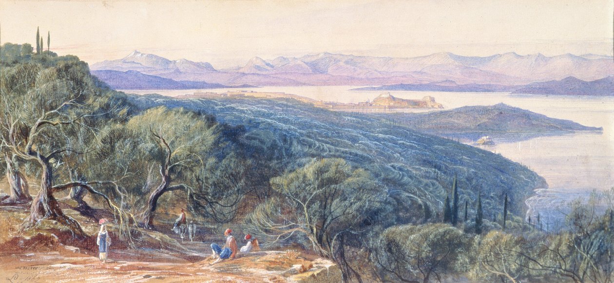 Korfoe, 19e eeuw door Edward Lear