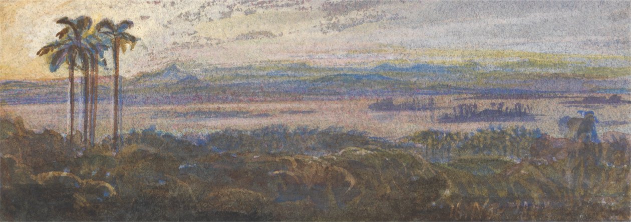 Indisch Rivierlandschap door Edward Lear