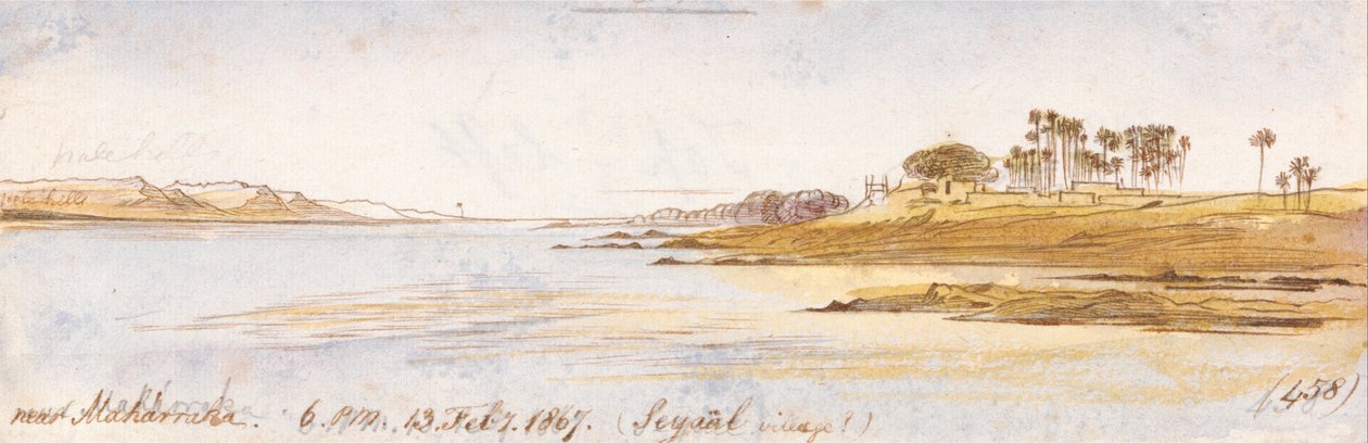 Bij Maharraka, 18-00 uur, 13 februari 1867 door Edward Lear