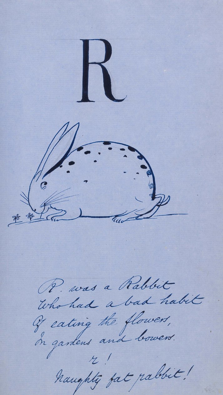 Onzin Alfabet - R, 1860 door Edward Lear