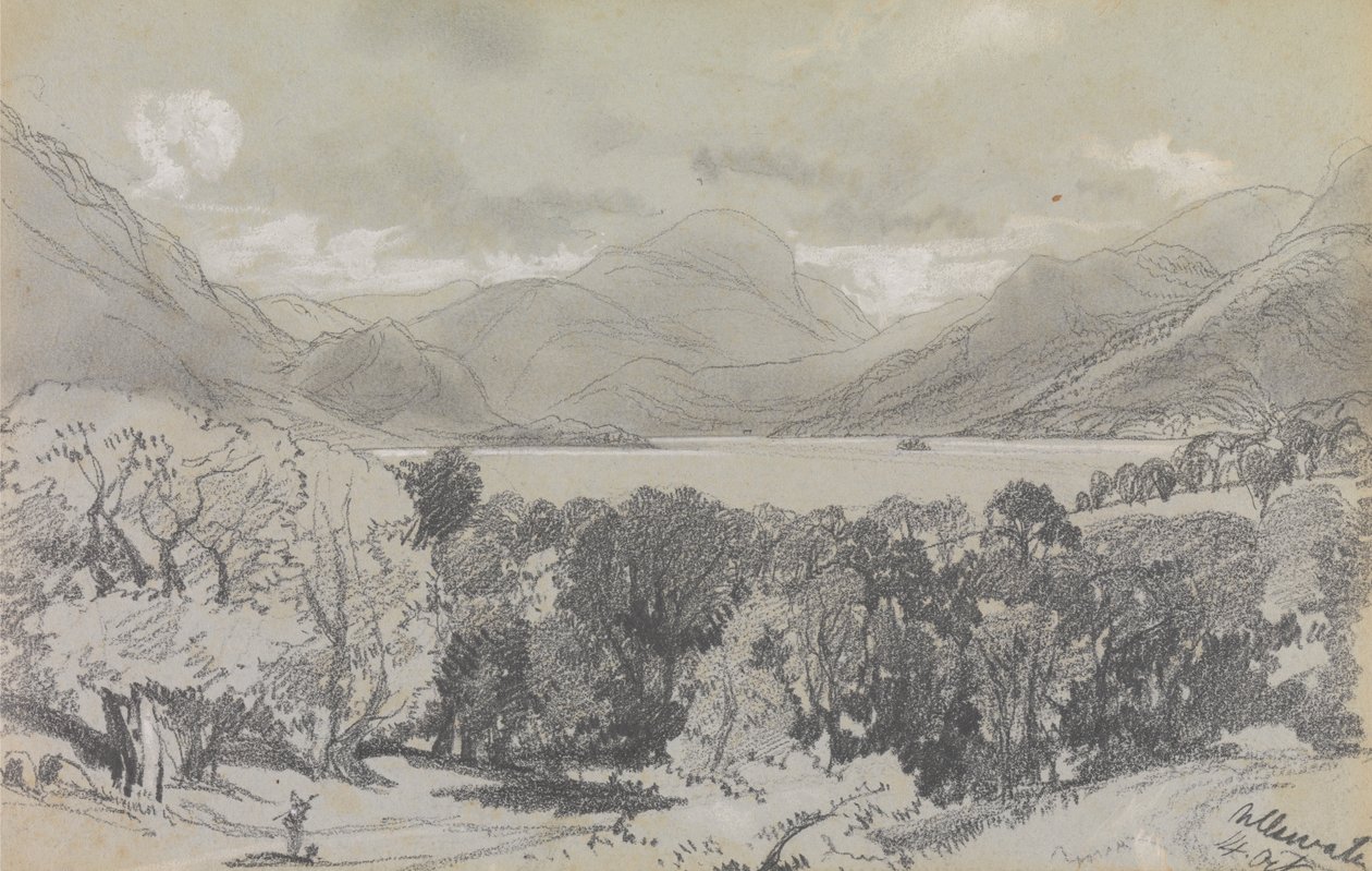 Ullswater, 14 oktober 1836 door Edward Lear