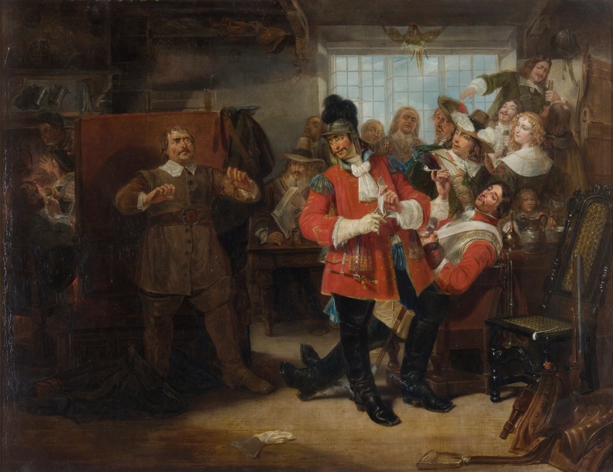 Sergeant Bothwell daagt Balfour uit door Edward Matthew Ward