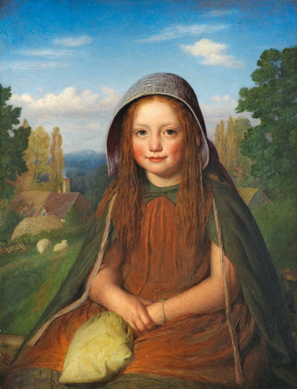 Een meisje, 1861 door Edward Thompson Davis