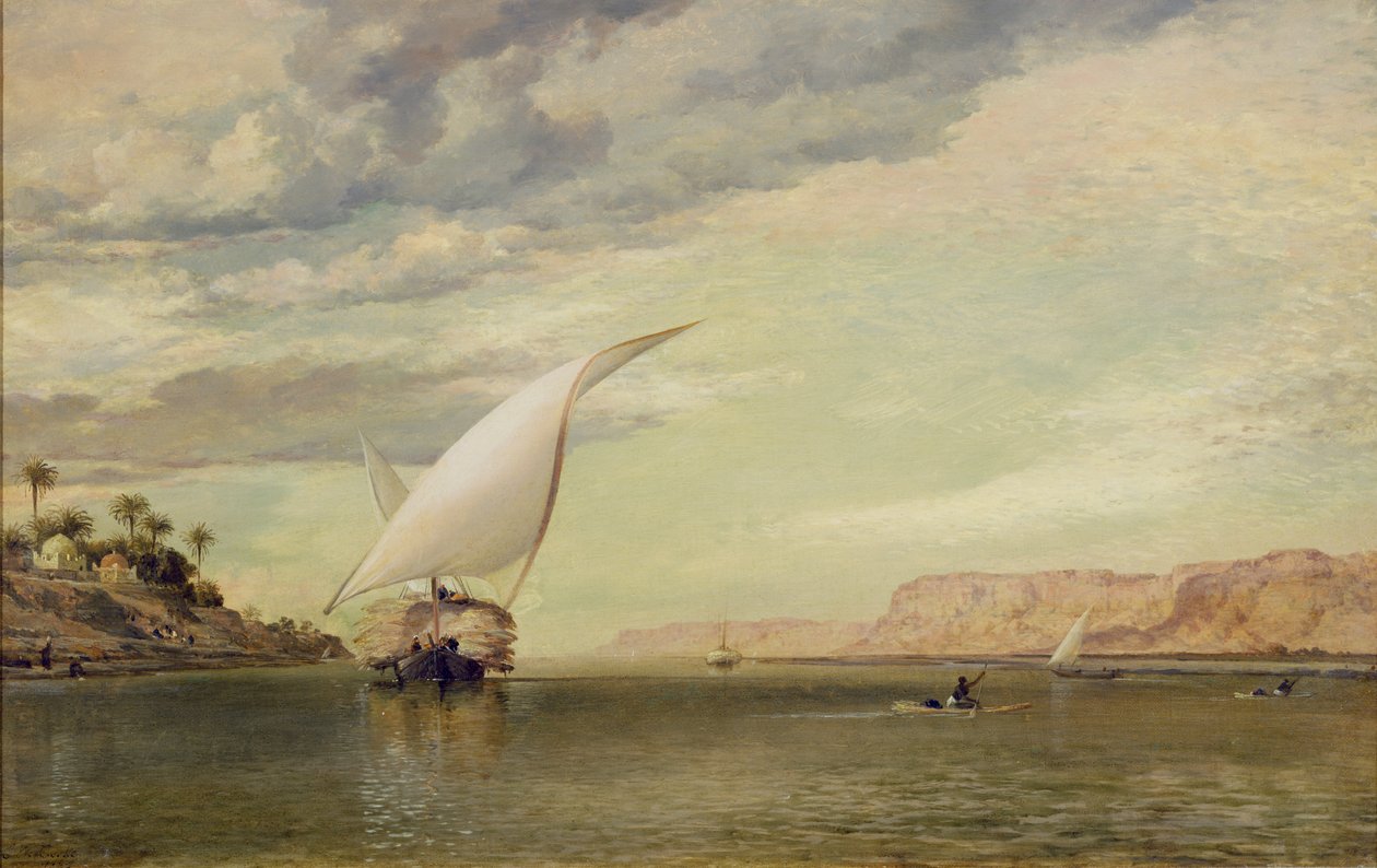 Op de Nijl door Edward William Cooke