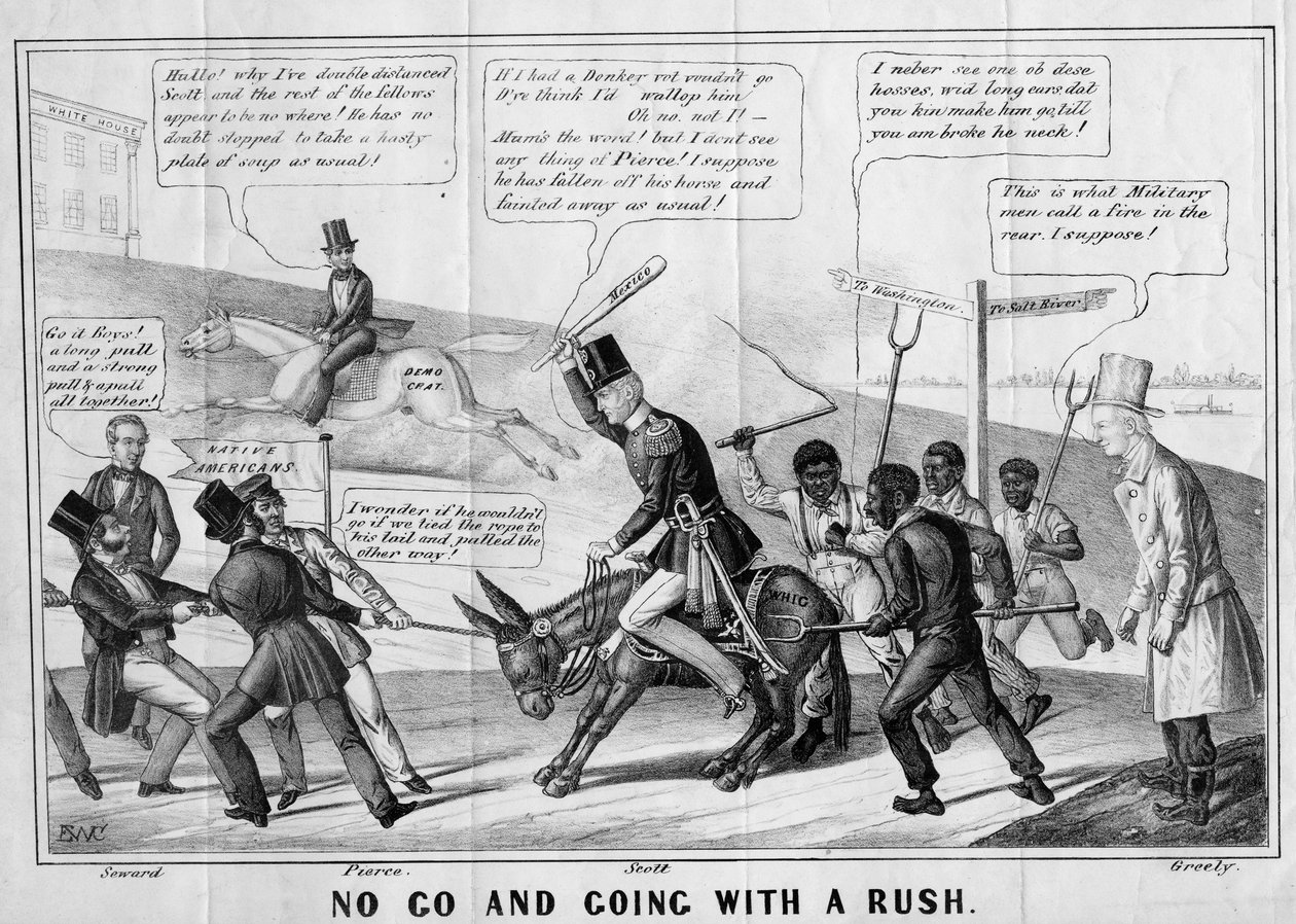 No go en gaan met een haast, uitgegeven door J Childs, New York, ca. 1852 door Edward Williams Clay