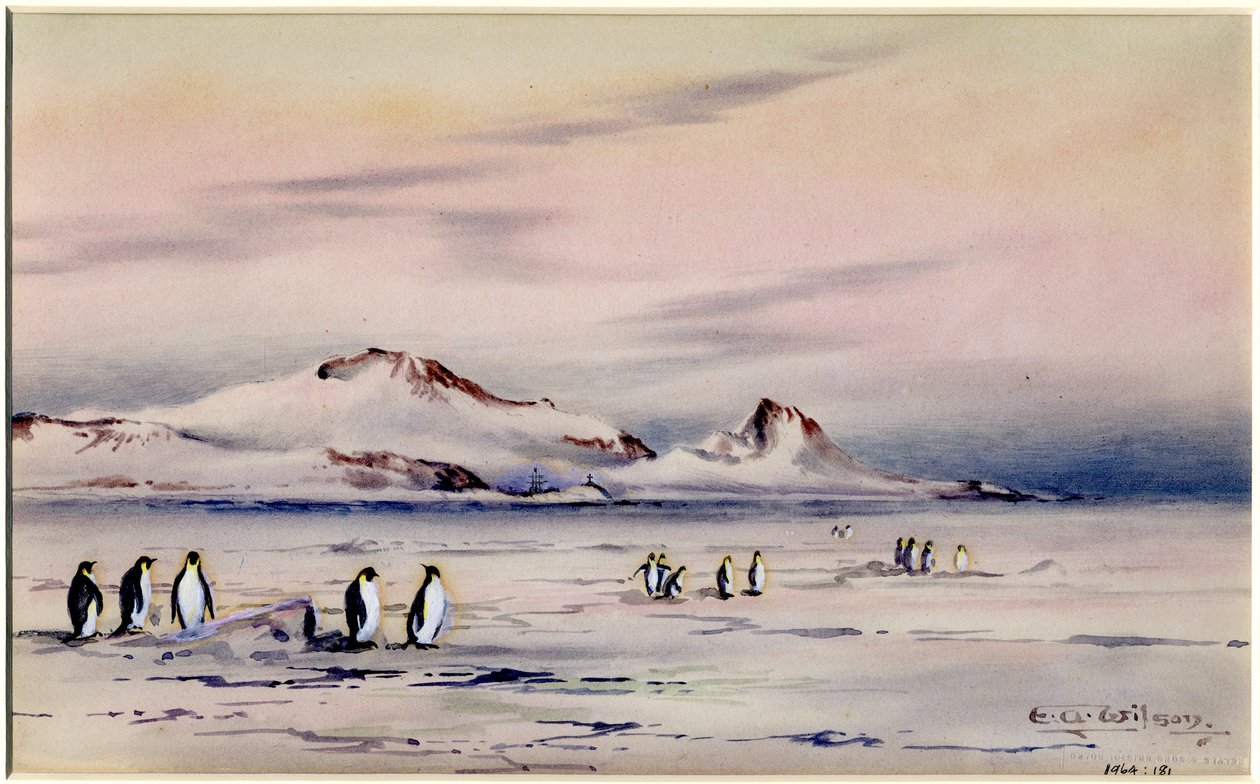 De winterkwartieren van de Discovery door Edward Adrian Wilson
