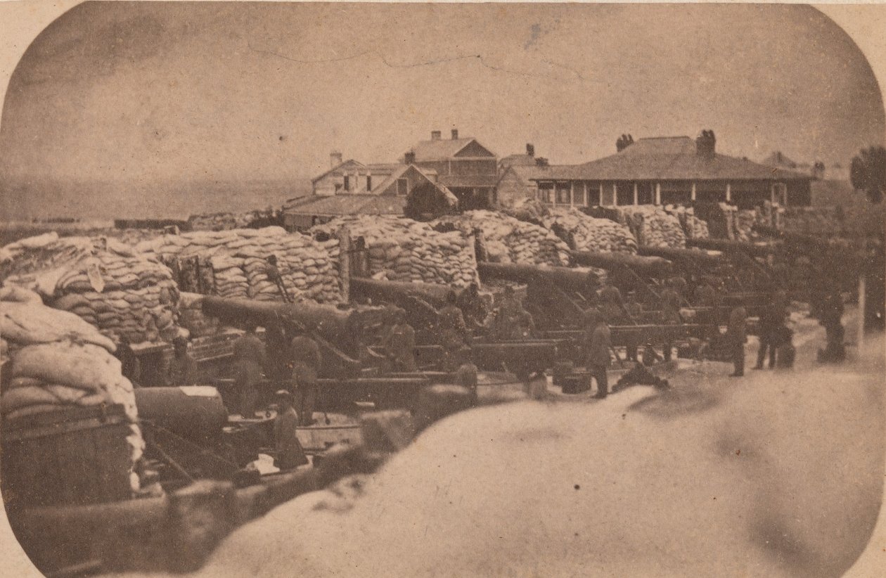 De evacuatie van Fort Sumter, april 1861, april 1861 door Edward Anthony