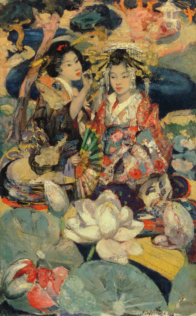 De lotus bloem door Edward Atkinson Hornel