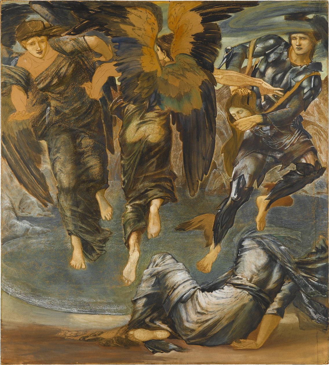 De dood van Medusa door Edward Burne-Jones