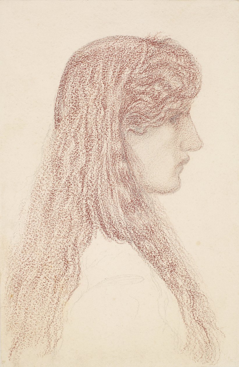 Maria Zambaco - Profielstudie door Edward Burne-Jones