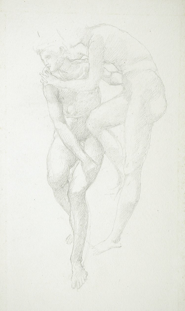 Zittende vrouw door Edward Burne-Jones