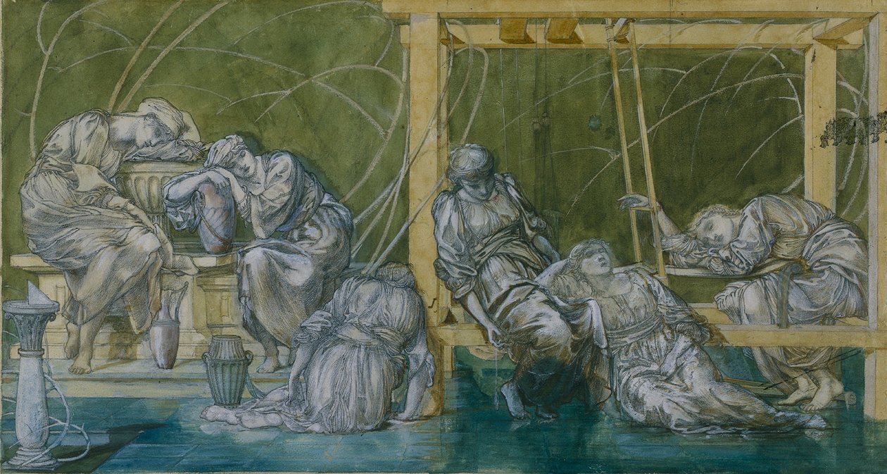 De Tuin Hof door Edward Burne-Jones