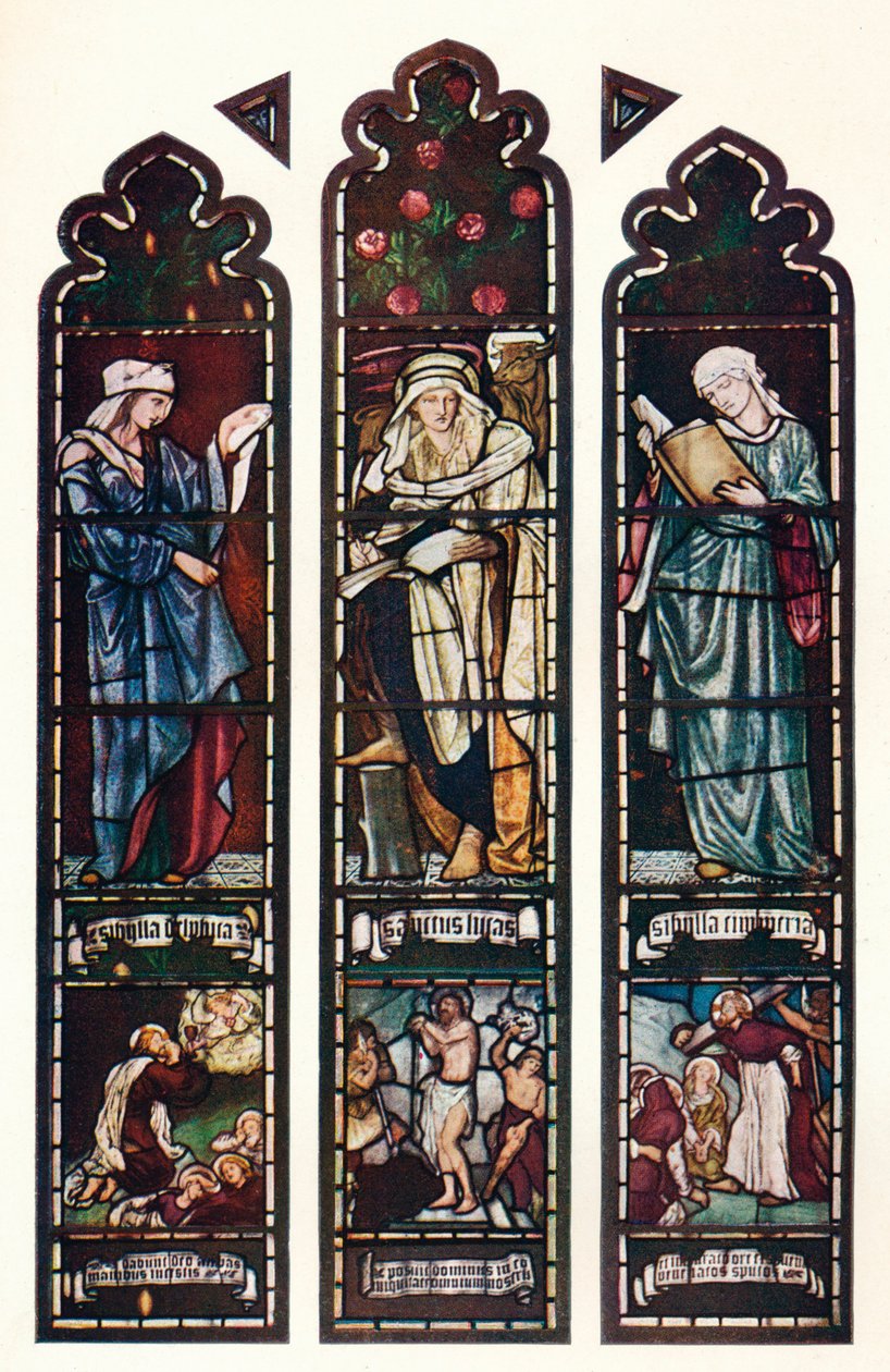 Sibylvenster, Jesus College Chapel, Cambridge, ca. 1872 door Edward Burne Jones