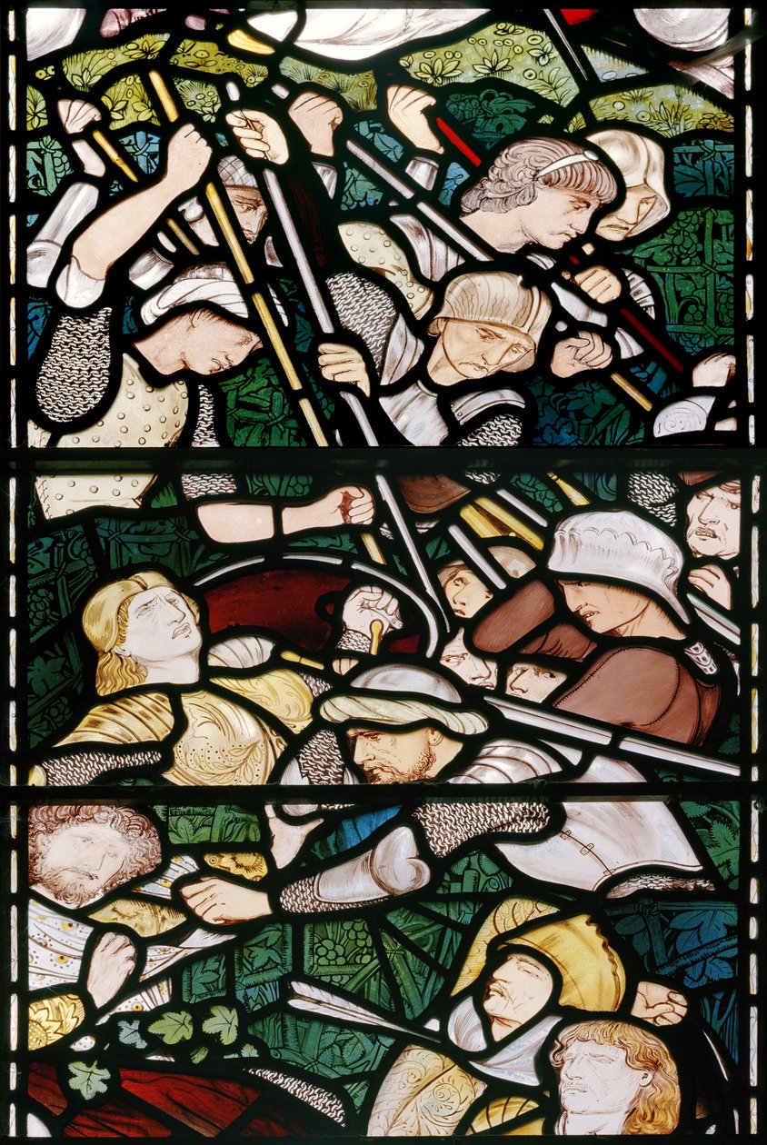 De slag bij Beth-Horon door Edward Burne Jones