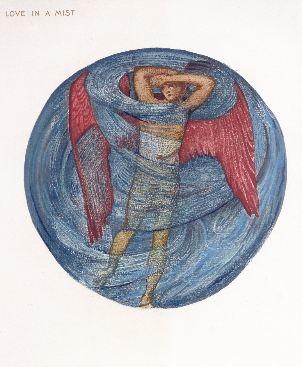 Het Bloemenboek: I. Liefde in een Mist, 1905 door Edward Burne Jones