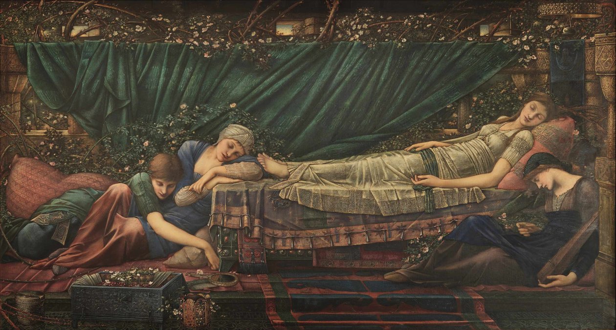 De Legende van Doornroosje: De Schone Slaapster door Edward Burne Jones
