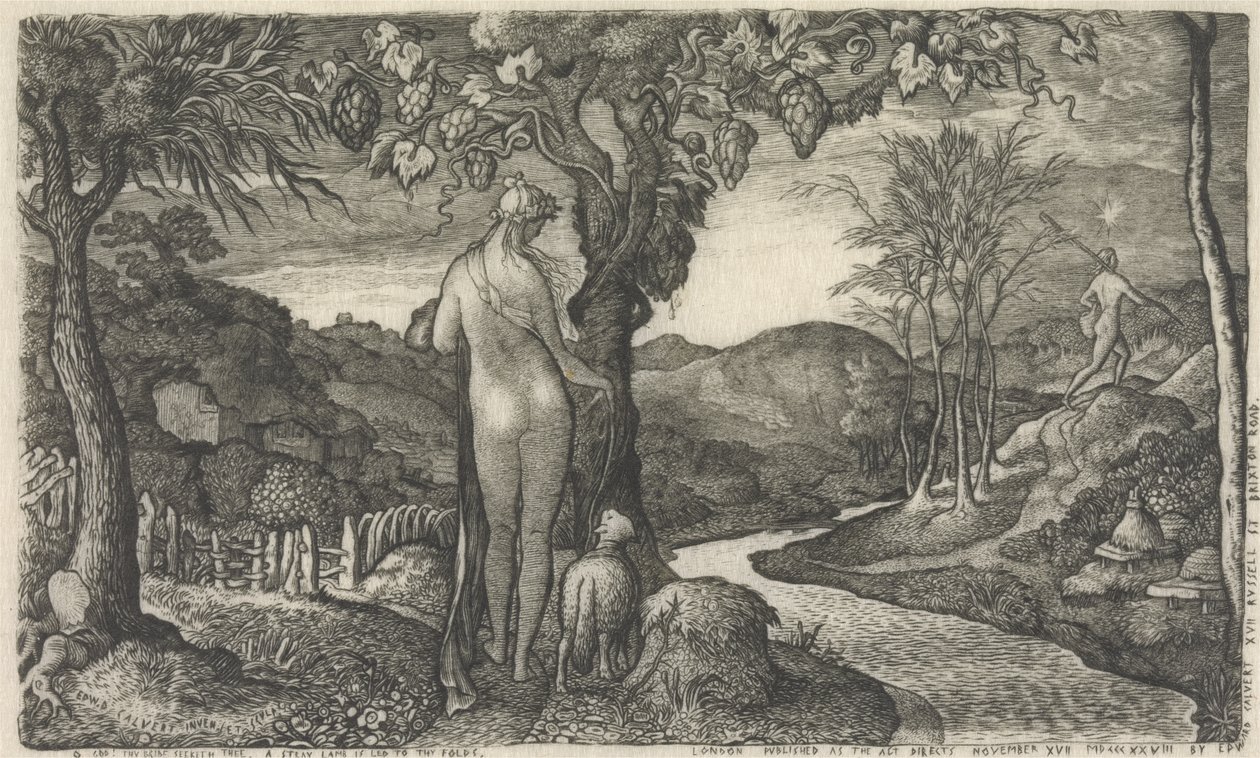 De bruid, 1828 door Edward Calvert
