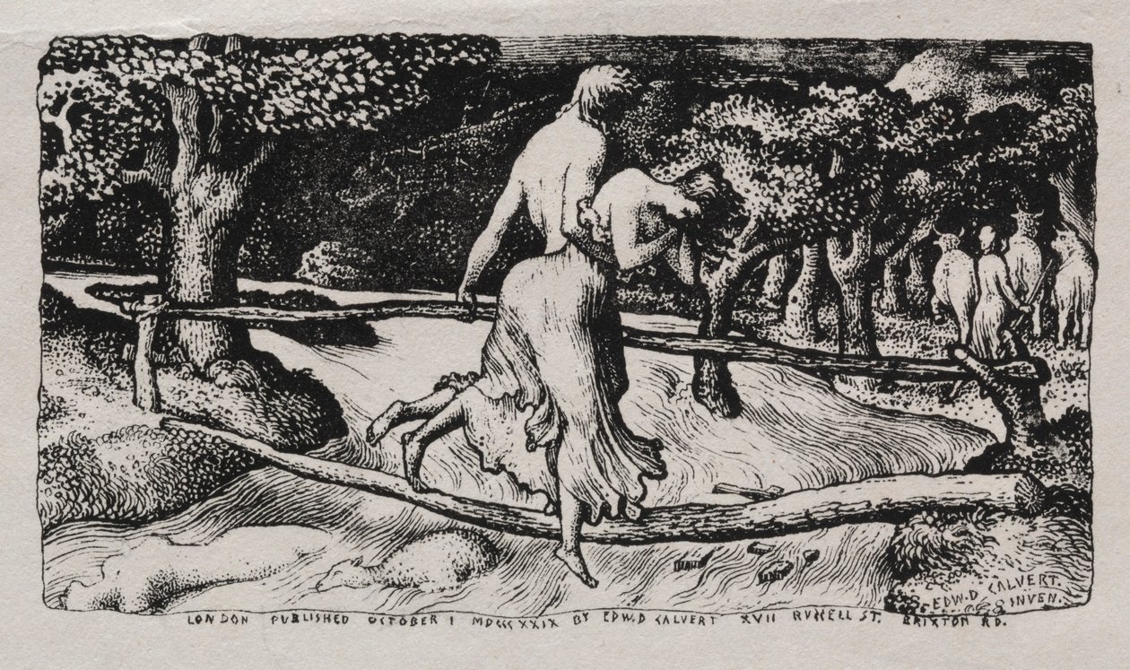 De Zondvloed, 1829 door Edward Calvert