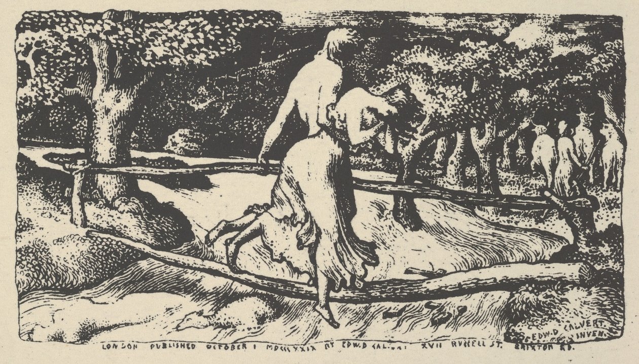 De zondvloed, 1904 door Edward Calvert