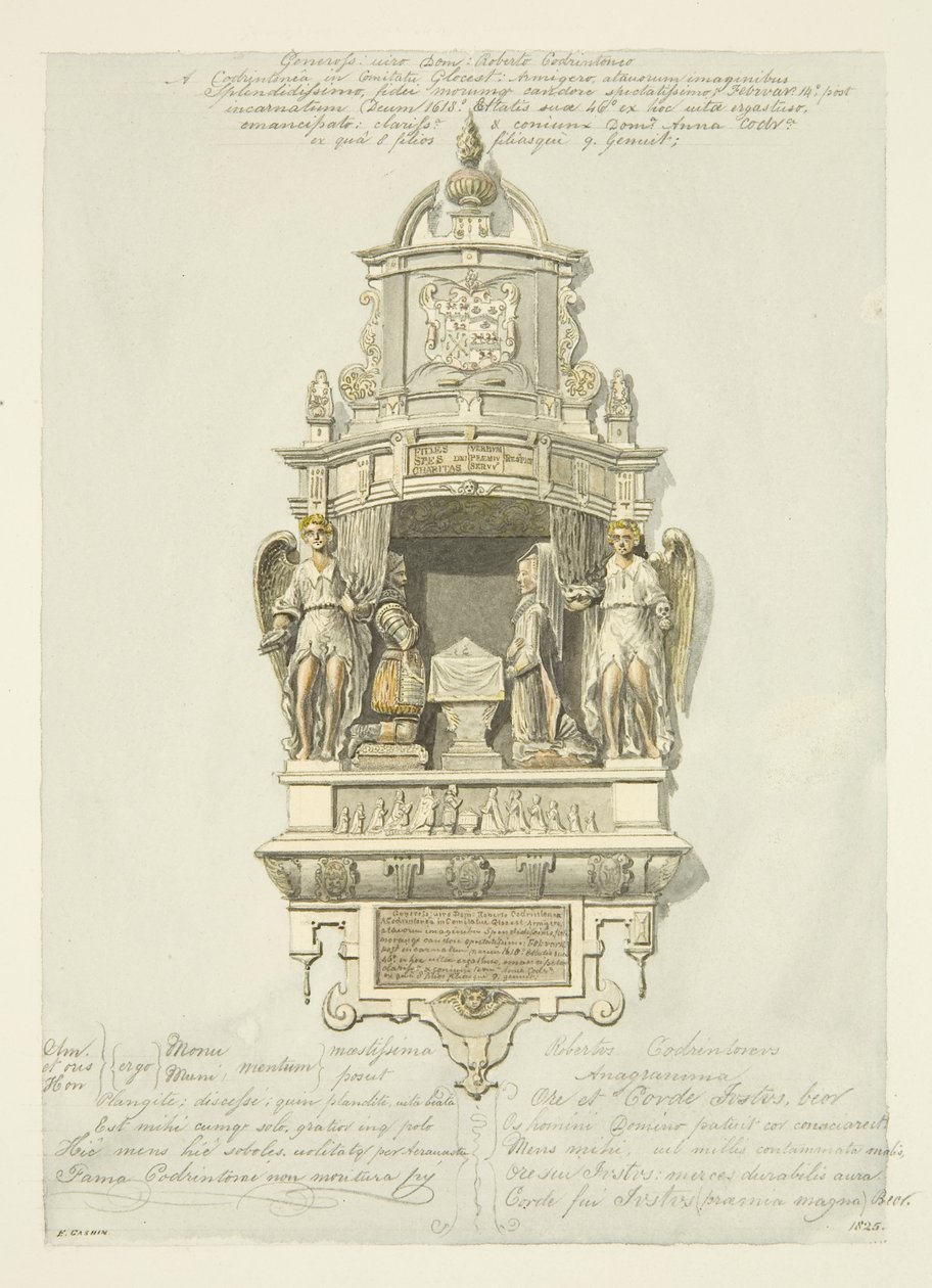 Monument voor Robert Codrington door Edward Cashin