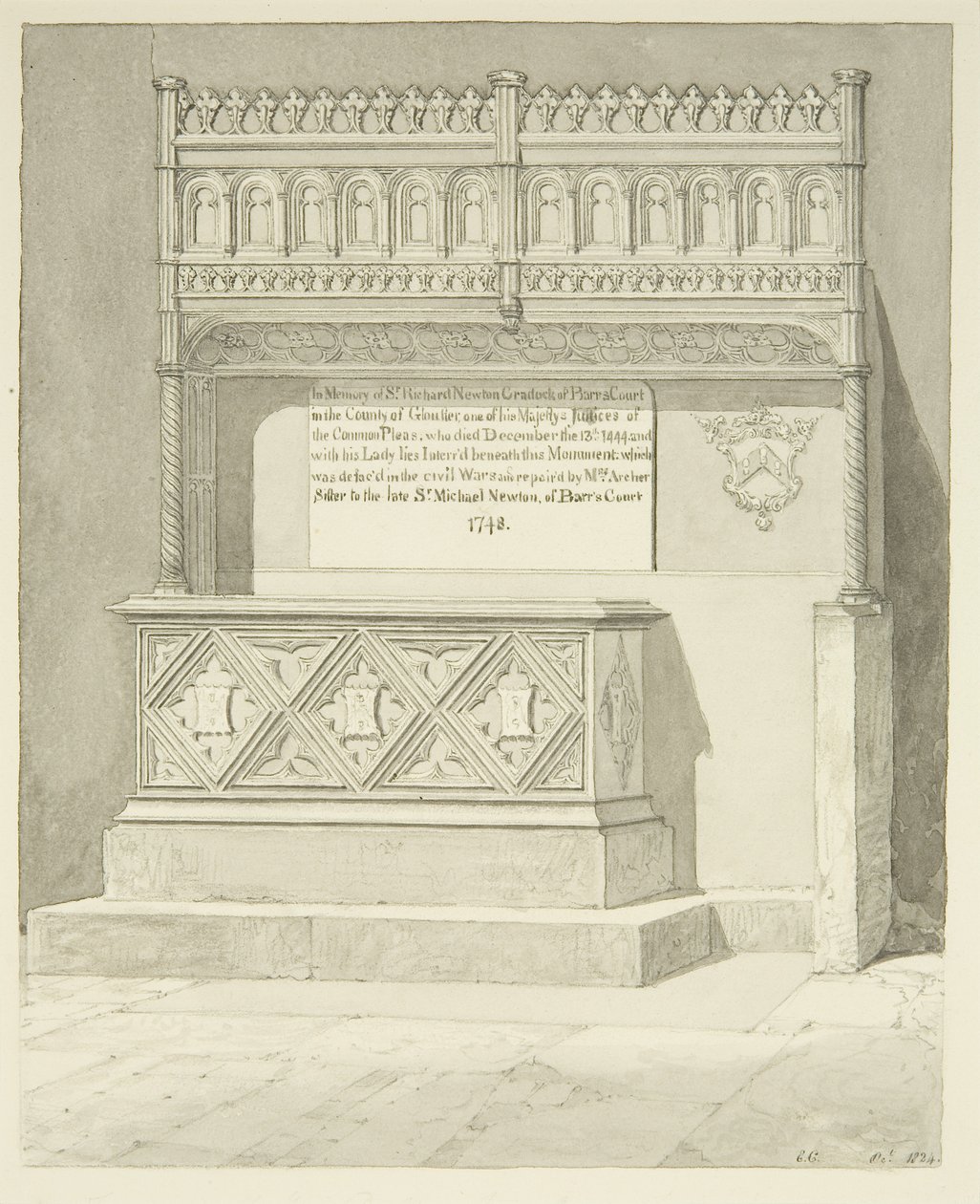 Monument voor Sir Richard Newton Cradock door Edward Cashin