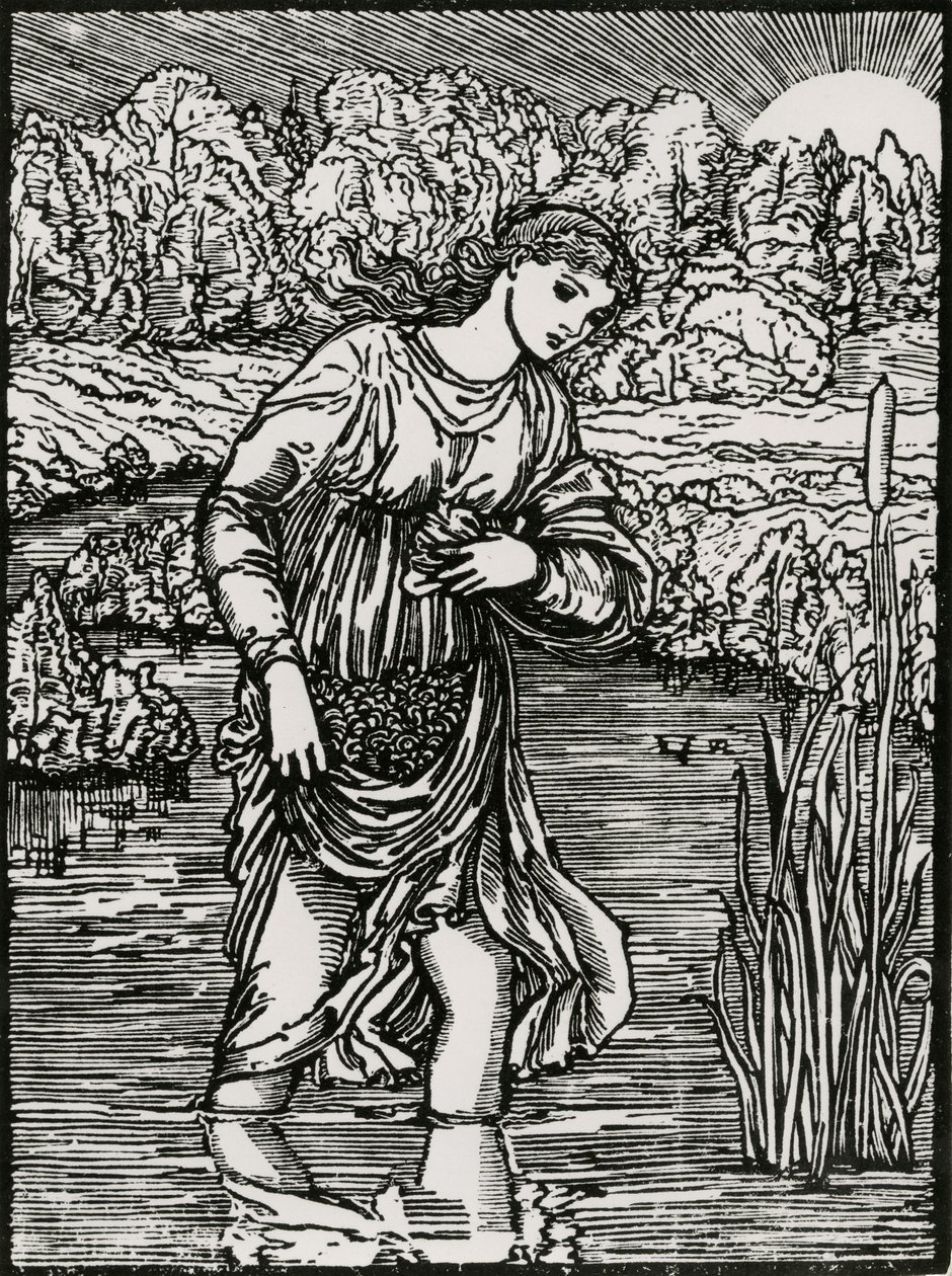 De taak van de rietstengels door Edward Coley (after) Burne Jones