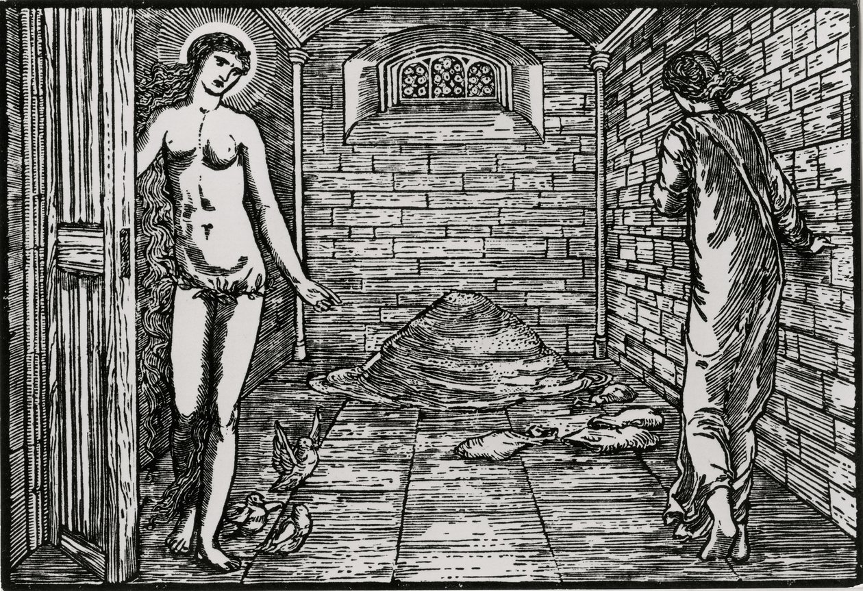 De Taak van de Zaden door Edward Coley (after) Burne Jones