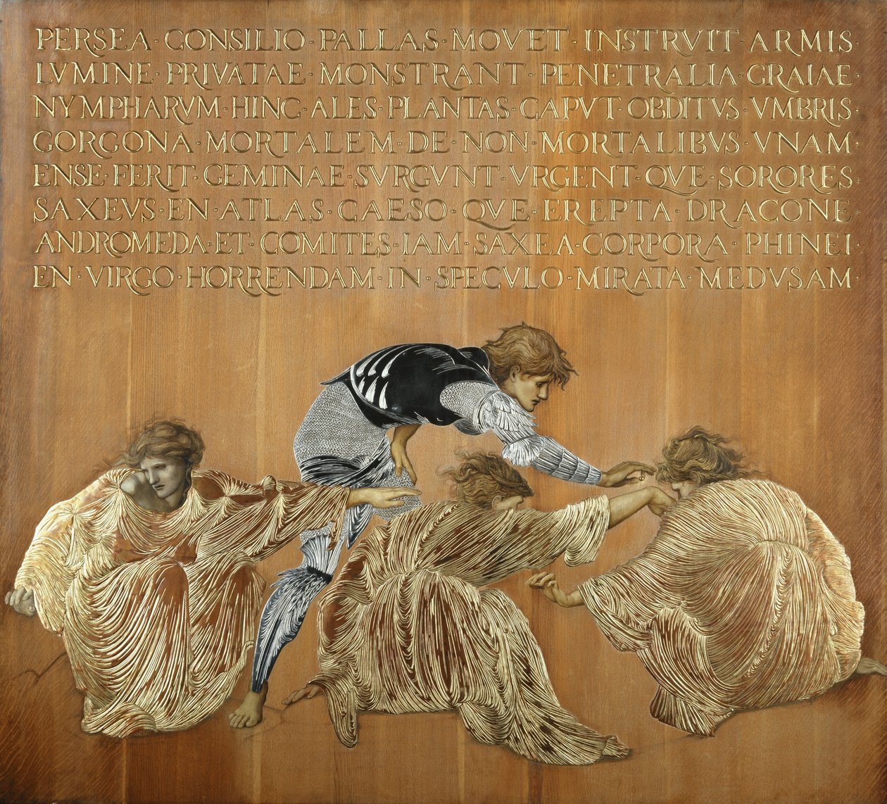 Perseus en de Graiae door Edward Coley Burne Jones