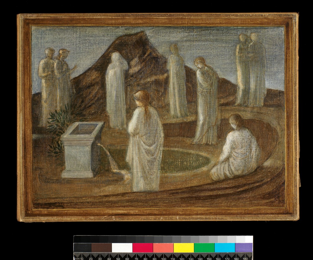 Een droom van negen muzen door Edward Burne Jones