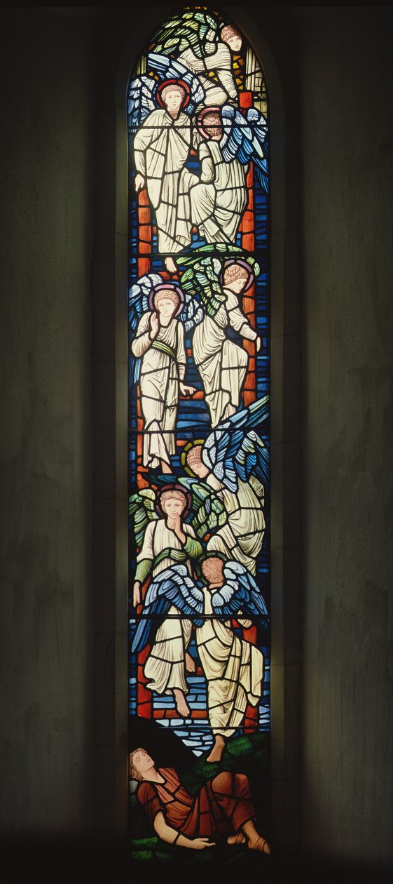 Jacobs ladder door Edward Burne Jones