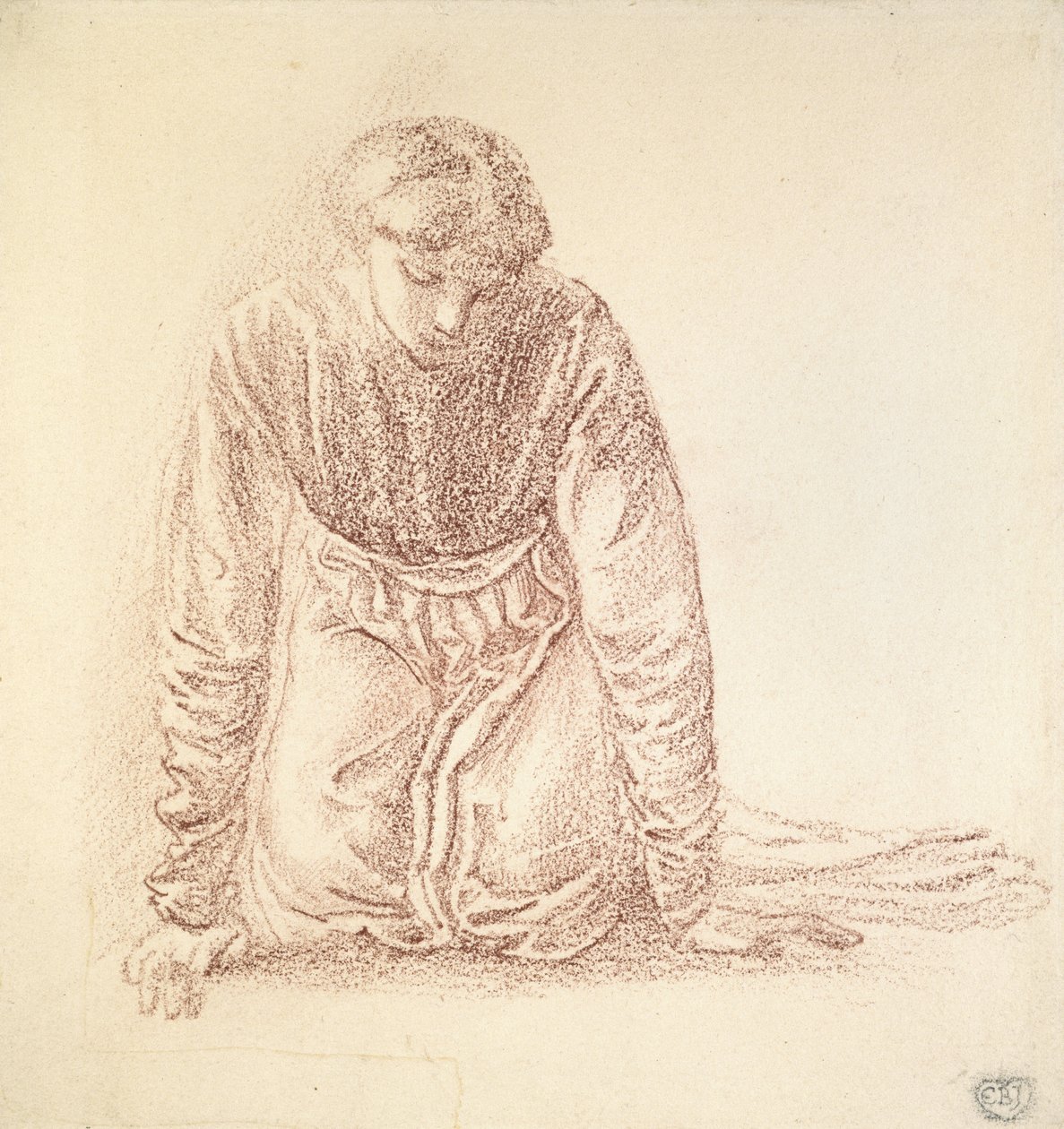 Knielende Vrouw door Edward Burne Jones
