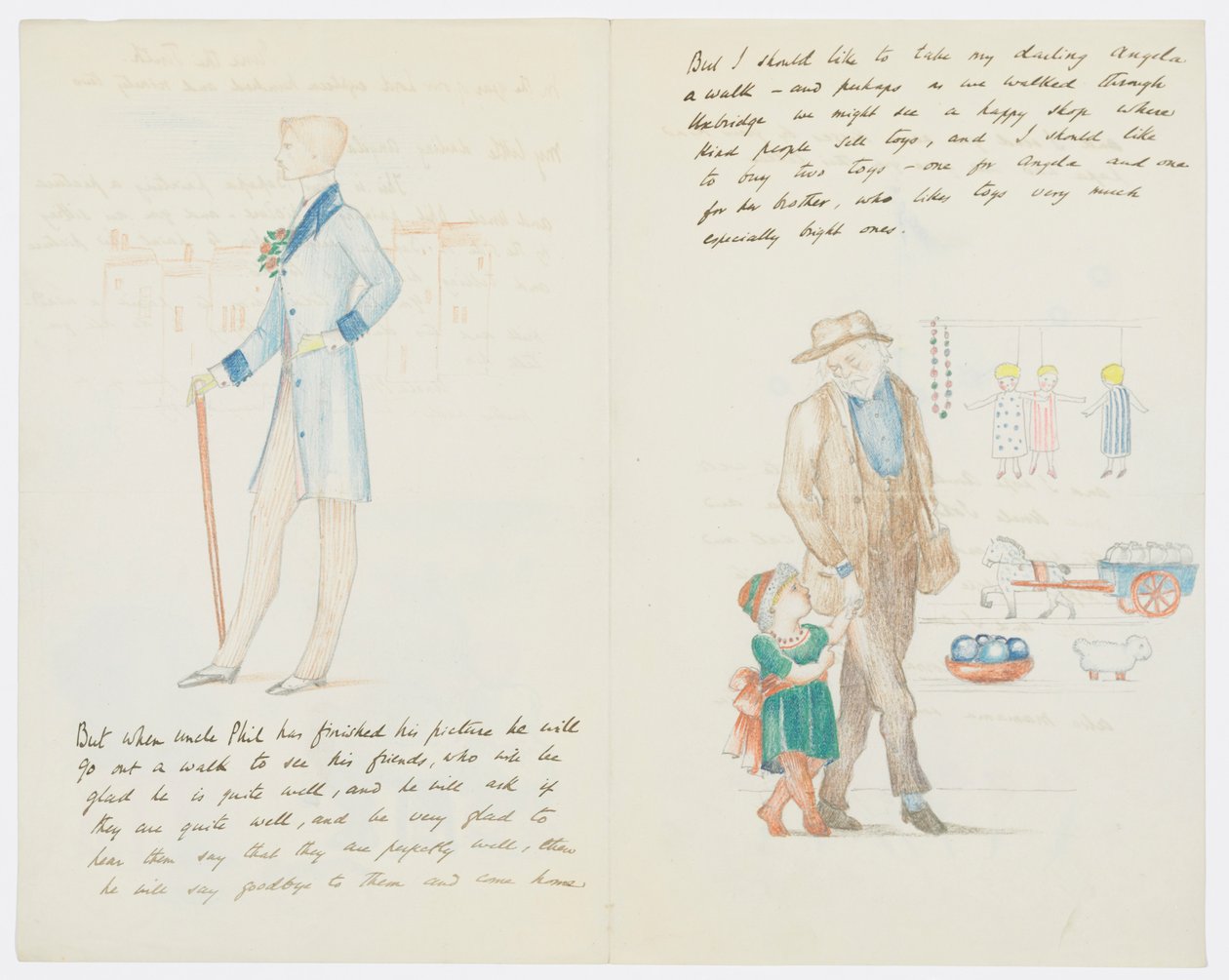 Brief aan de kleindochter van de kunstenaar Angela Thirkell door Edward Burne-Jones