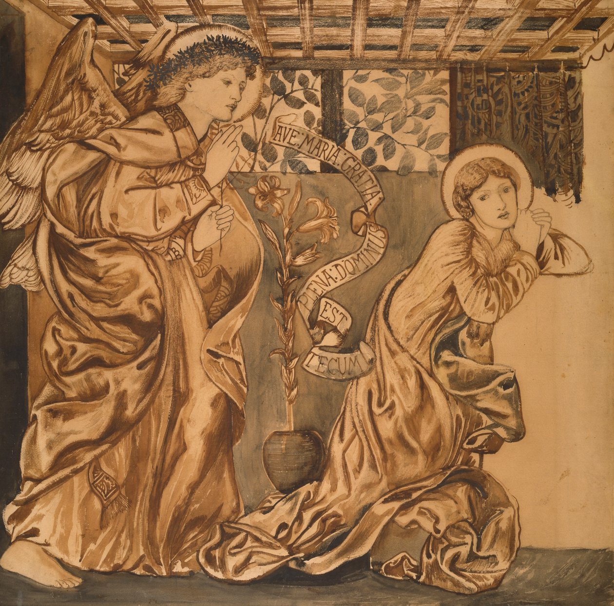 De annunciatie door Edward Burne Jones
