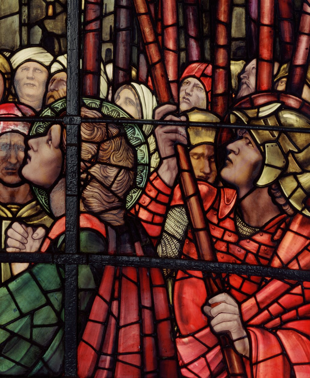 De Kruisiging Raam (detail) door Edward Burne Jones