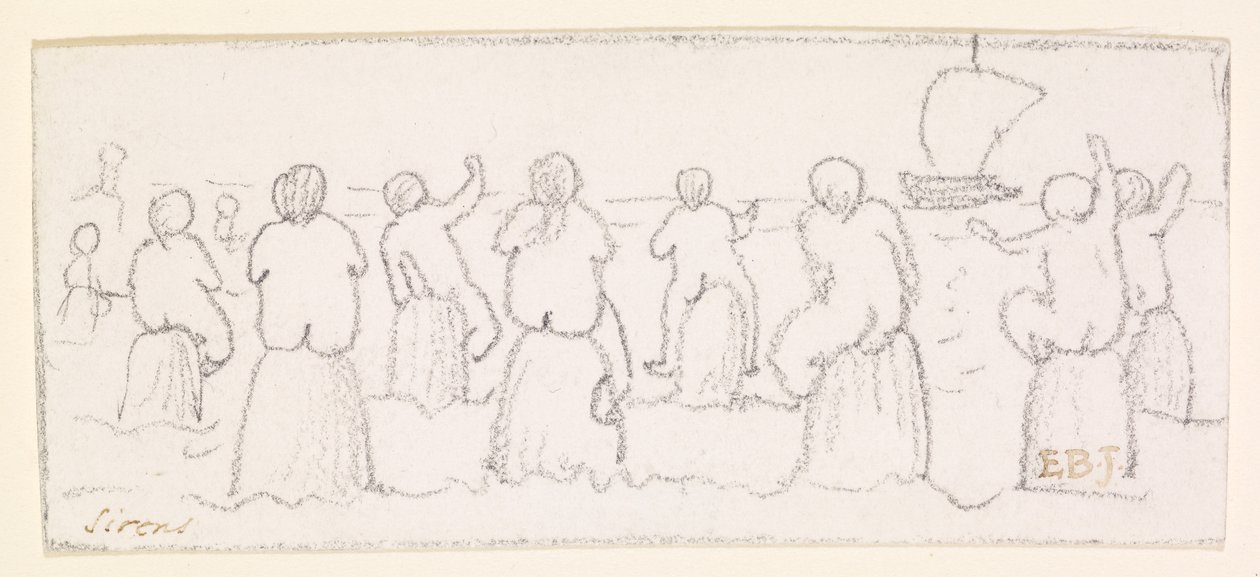 De Sirenen, ca. 1878 door Edward Burne Jones