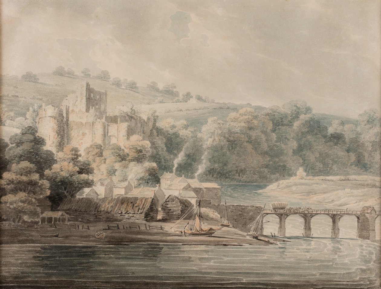 Chepstow Kasteel door Edward Dayes