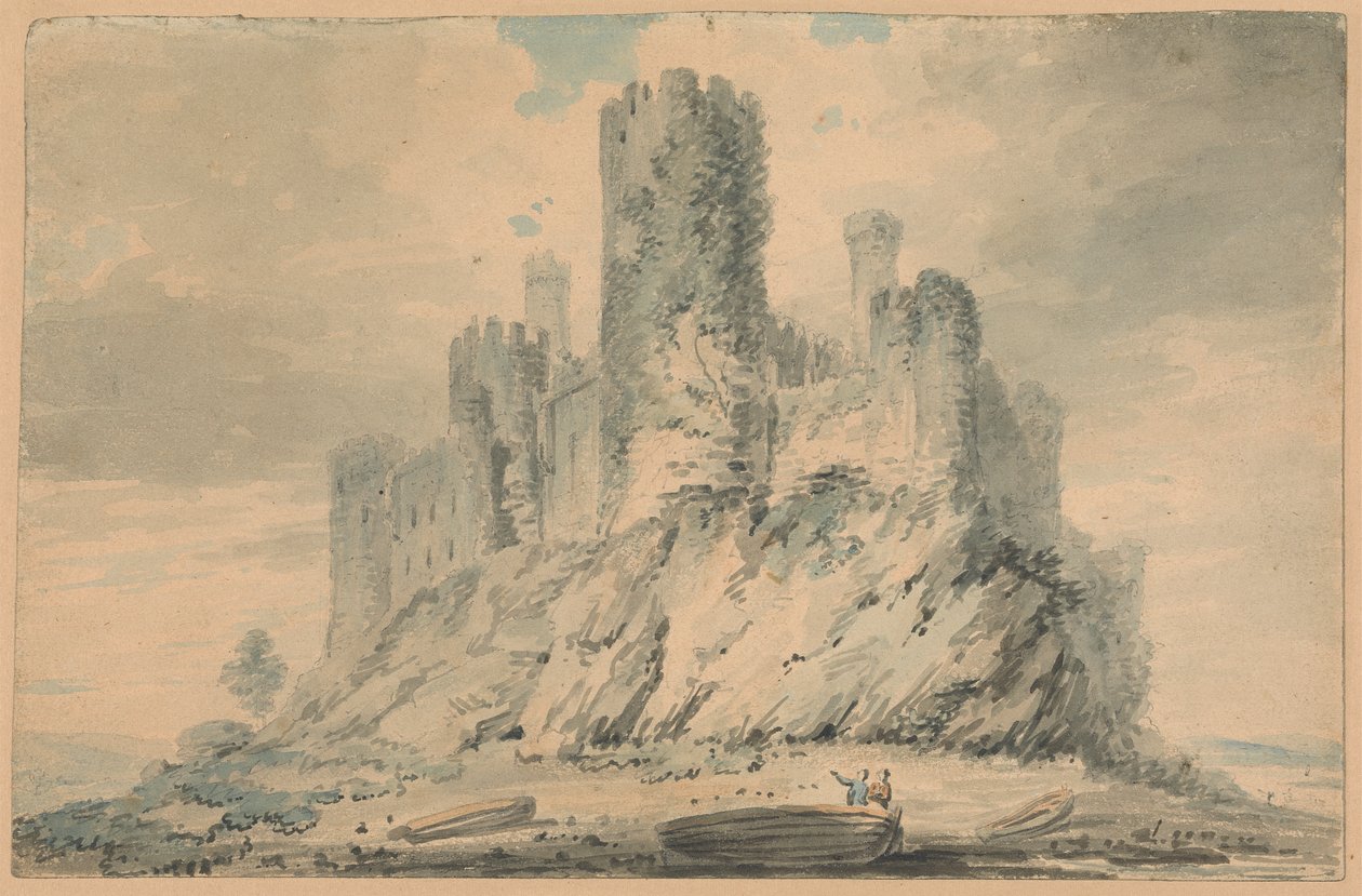 Conway Castle, Caernarvonshire door Edward Dayes