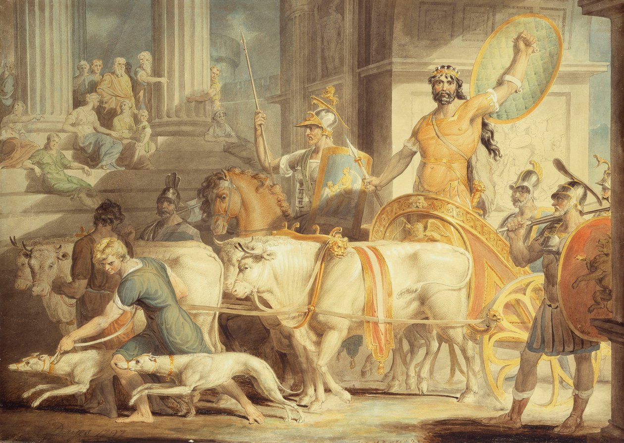 Lycurgus betreedt Athene; en Theseus
