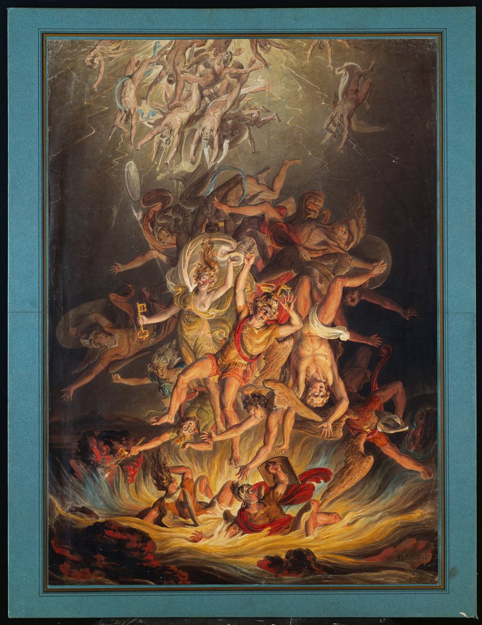 De Val van de Engelen, 1798 door Edward Dayes