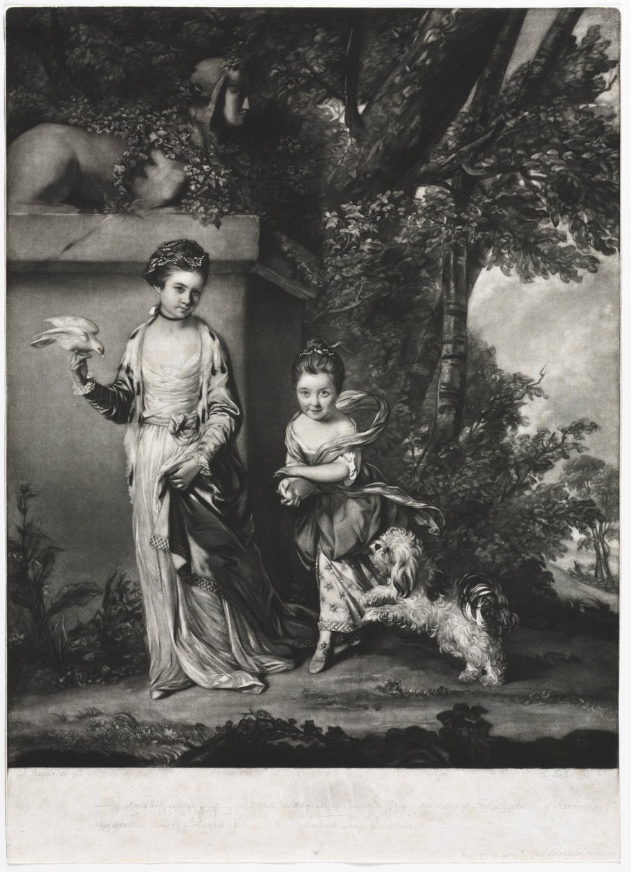 De dames Amabel en Mary Jemima Yorke door Edward Fisher