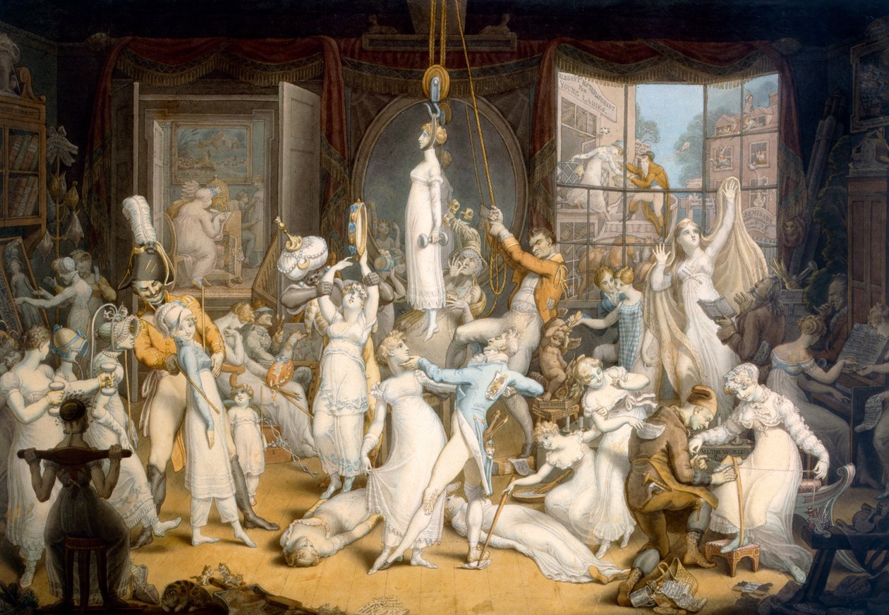 Een elegant etablissement voor jonge dames door Edward Francis Burney