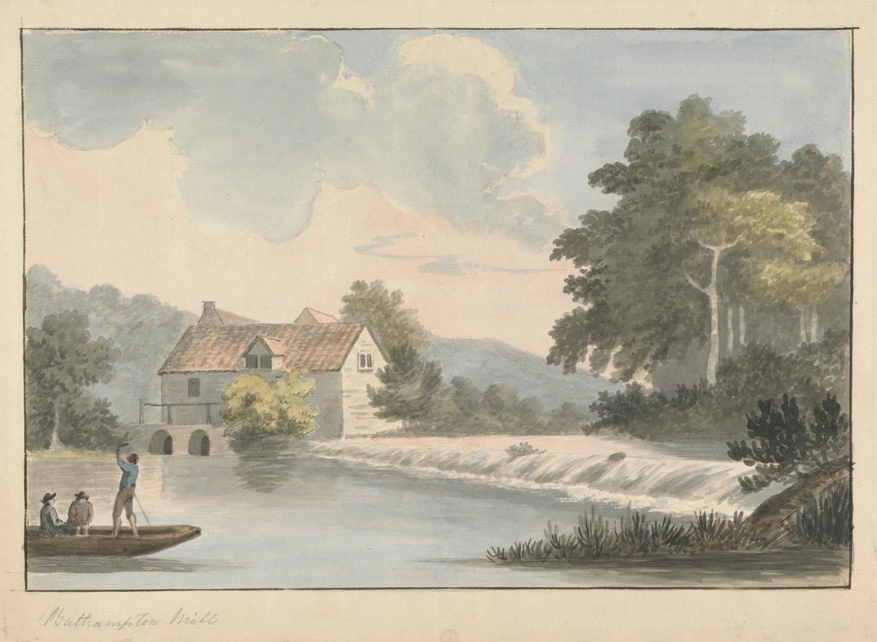 Bathampton Mill door Edward Francis Burney