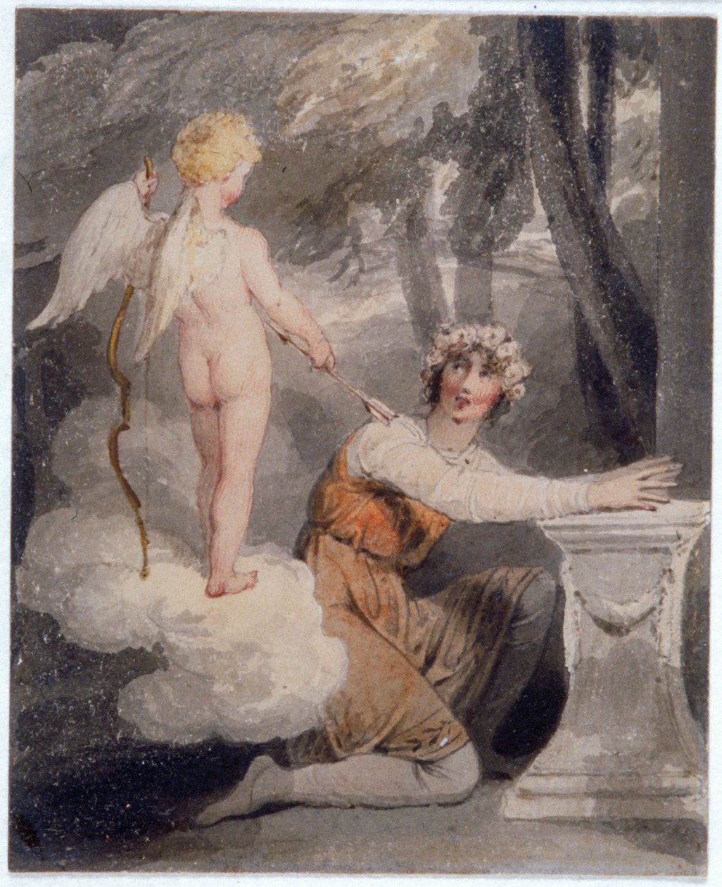 Jeugd gekroond met rozen door Edward Francis Burney