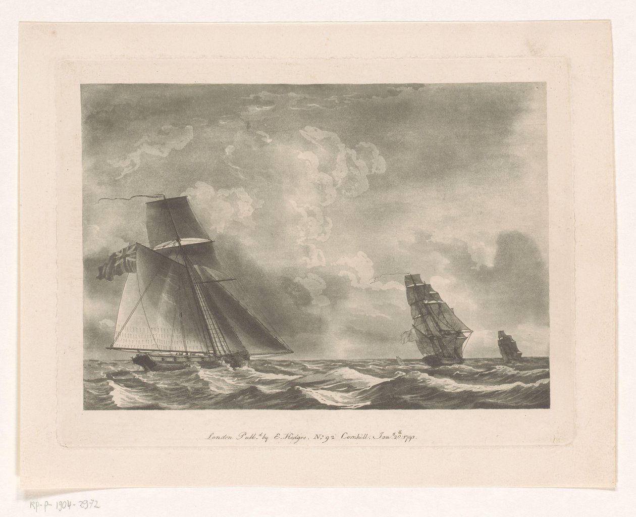 Britse vloot op zee door Edward Hedges