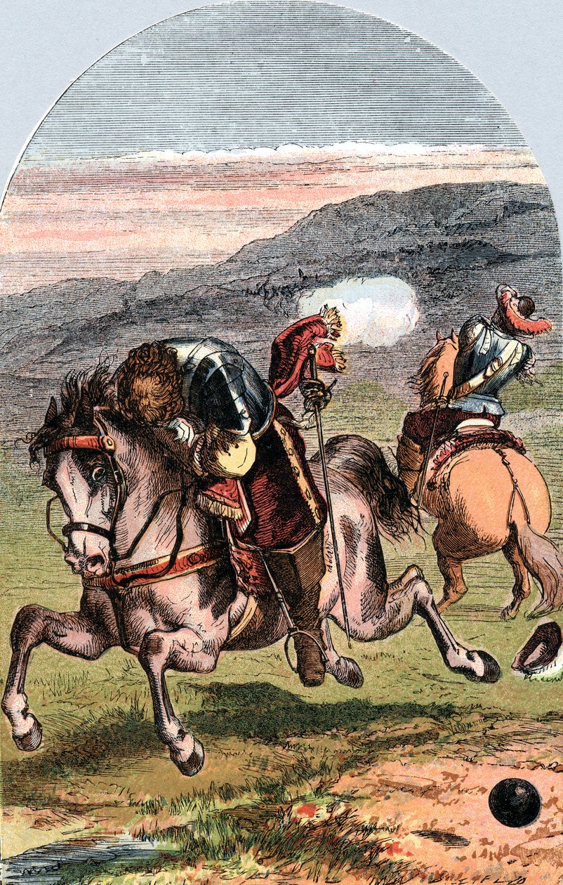Dood van Henri, Burggraaf de Turenne, Franse soldaat, 1675 ca. 1870 door Edward Henry Corbould