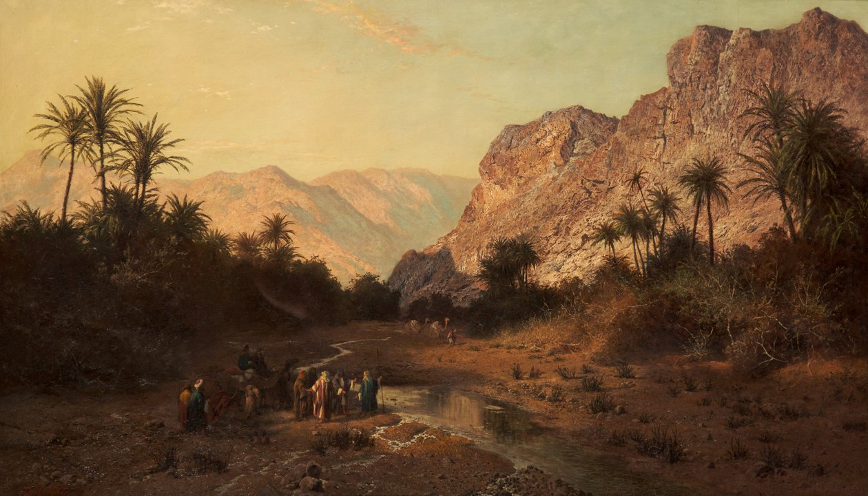 Rephidim, Sinaïwoestijn, 1877 door Edward Henry Holder